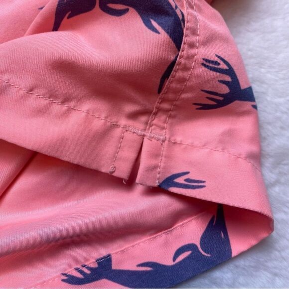 Chubbies Swim Trunks Peach Colored Blue Sword Fish Size Large - Picture 8 of 15
